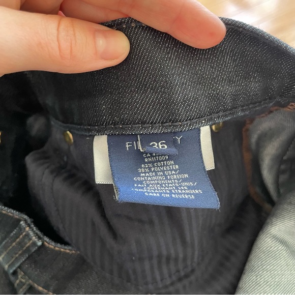 Fidelity Denim 50-11 Blue Revolution Rinse Relaxed Straight Fit Jeans EUC Sz 36 - Picture 9 of 10